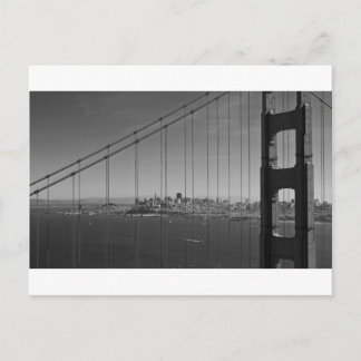 San Francisco durch die Golden Gate Bridge Postkarte
