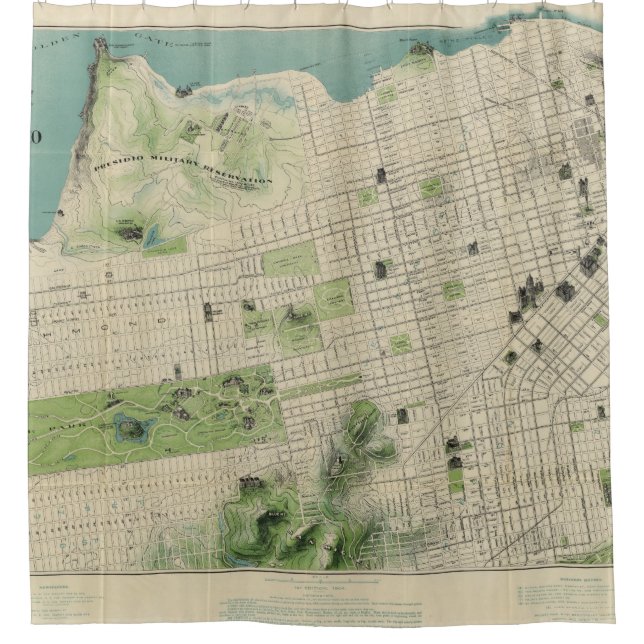 San Francisco Duschvorhang (Vorderseite)