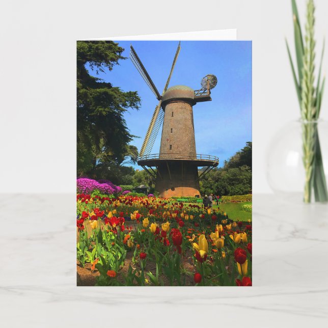 San Francisco Dutch Windmill #6 Card Dankeskarte (Vorderseite)