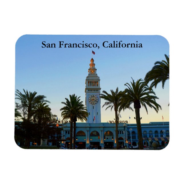 San Francisco Ferry Gebäude #11 Magnet (Horizontal)