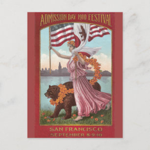 San Francisco Festival 1910 Postkarte