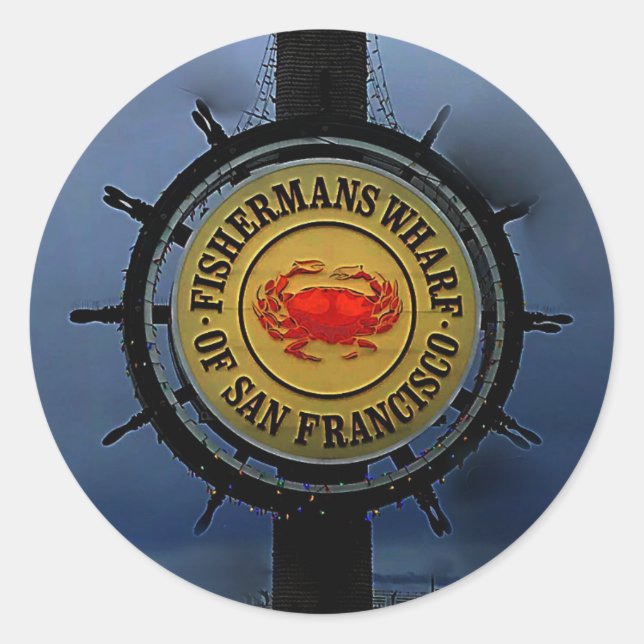 San Francisco Fishermans Wharf #2 Stickers (Vorderseite)