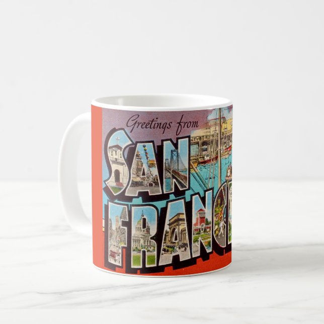 San Francisco Fisherman's Wharf Kaffeetasse (Vorderseite Links)