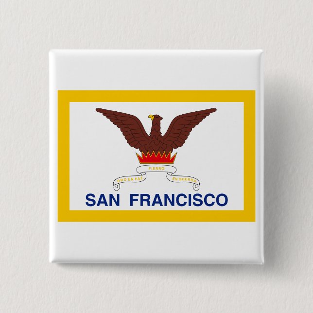 San Francisco Flagge Button (Vorderseite)