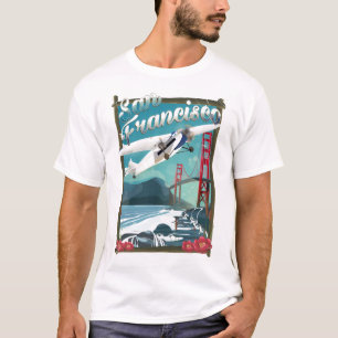San Francisco Flight Reiseplakat T-Shirt