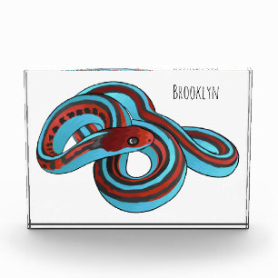 San Francisco Garter Schlange Cartoon Illustration Fotoblock