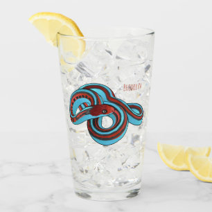 San Francisco Garter Schlange Cartoon Illustration Glas