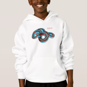 San Francisco Garter Schlange Cartoon Illustration Hoodie