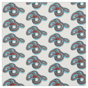 San Francisco Garter Schlange Cartoon Illustration Stoff
