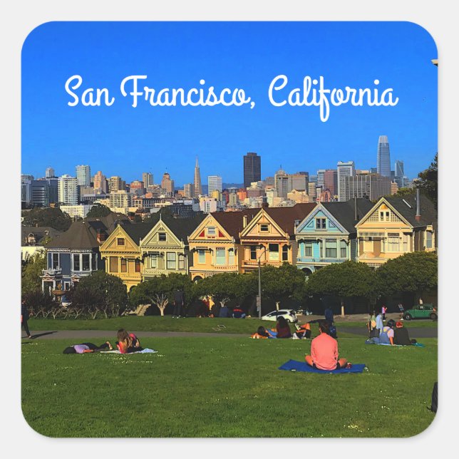 San Francisco Gemälde Ladys #1 Stickers (Vorderseite)