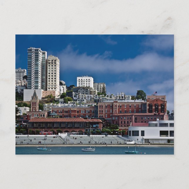 San Francisco Ghirardelli Postkarte (Vorderseite)
