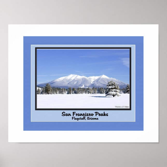 San Francisco-Gipfel im Schnee Poster (Vorne)