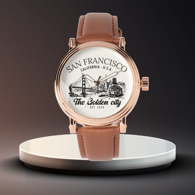 San Francisco Golden City Vintage  Armbanduhr (Von Creator hochgeladen)