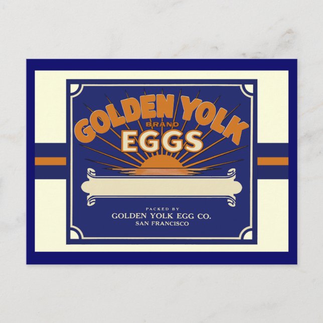 San Francisco Golden Egg Yolks Postkarte (Vorderseite)