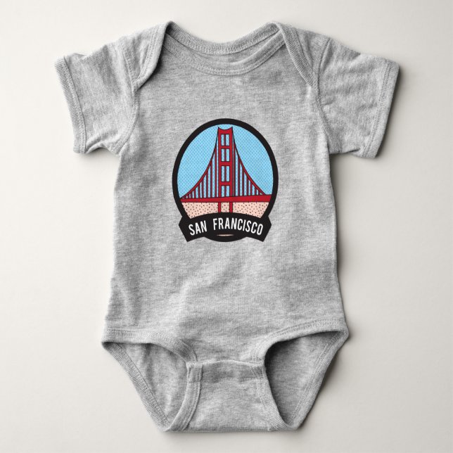 San Francisco - Golden gate bridge Baby Strampler (Vorderseite)