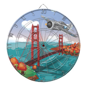 San Francisco Golden Gate Bridge Dartscheibe