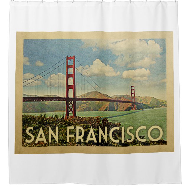 San Francisco Golden Gate Bridge Duschvorhang (Vorderseite)