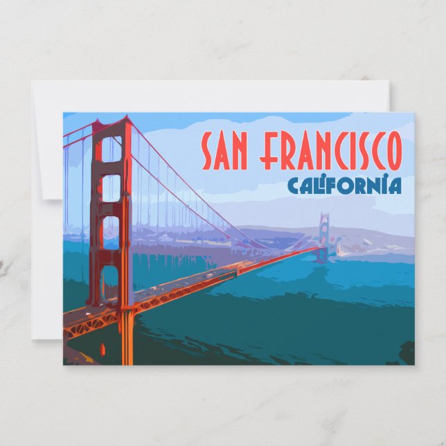 San Francisco Golden Gate Bridge Flat Card (Vorderseite)