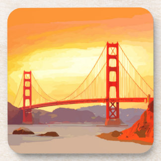San Francisco Golden gate bridge Getränkeuntersetzer