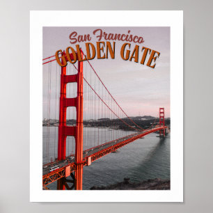 San Francisco Golden Gate Bridge - Iconische Reise Poster