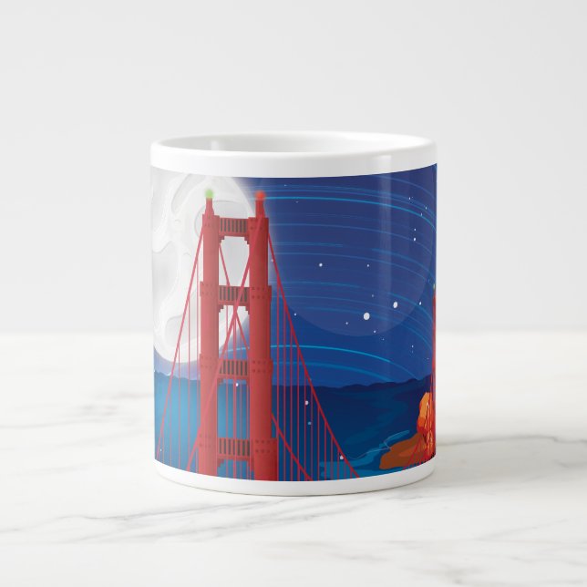San Francisco Golden Gate Bridge Jumbo-Tasse (Vorderseite)