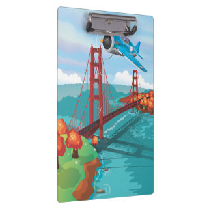San Francisco Golden Gate Bridge Klemmbrett