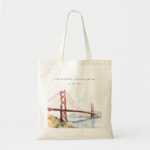 San Francisco Golden Gate Bridge Landschaft Hochze Tragetasche