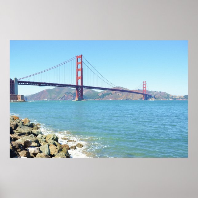 San Francisco Golden Gate Bridge Poster (Vorne)