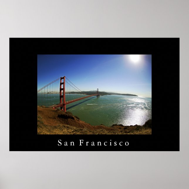 San Francisco Golden Gate Bridge Poster (Vorne)