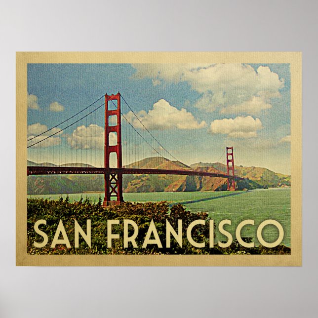 San Francisco Golden Gate Bridge Poster (Vorne)