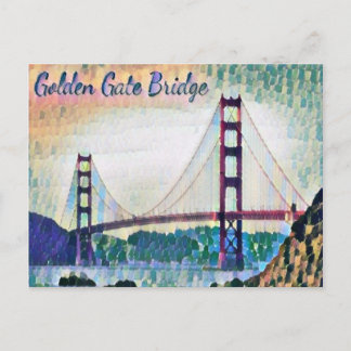 San Francisco Golden Gate Bridge Postkarte