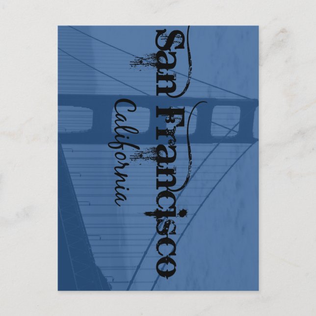 San Francisco Golden Gate Bridge Postkarte (Vorderseite)