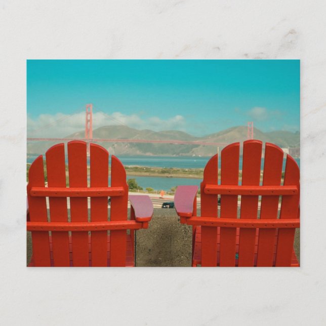 San Francisco Golden Gate Bridge Postkarte (Vorderseite)