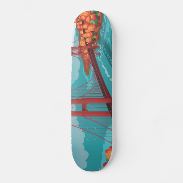 San Francisco Golden Gate Bridge Skateboard (Vorderseite)