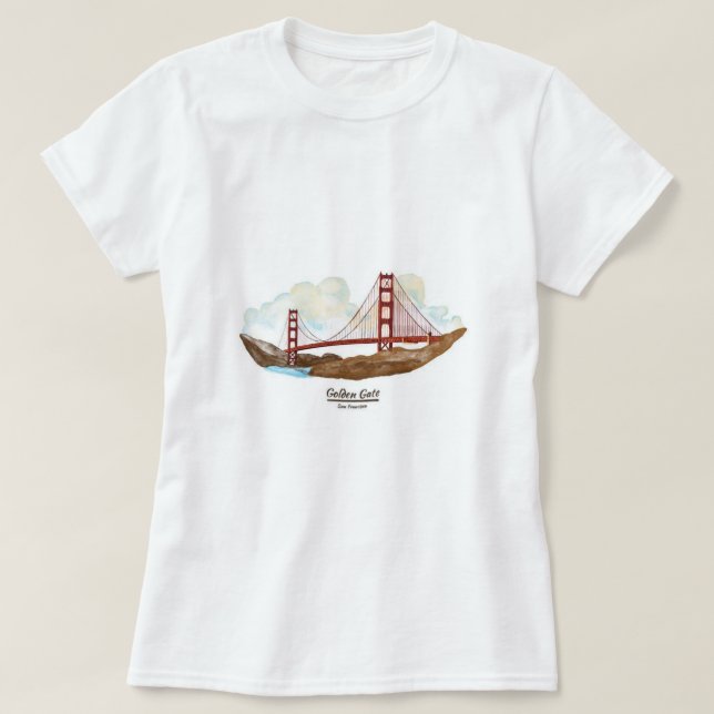 San Francisco Golden Gate Bridge T-Shirt (Design vorne)