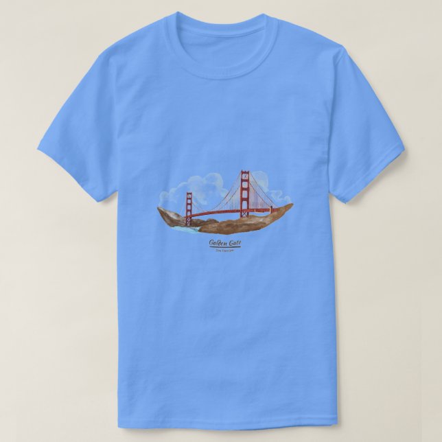 San Francisco Golden Gate Bridge T-Shirt (Design vorne)