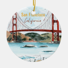 San Francisco Golden Gate Bridge Weihnachtsschmuck