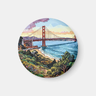 San Francisco Golden Gate Brücke Magnet