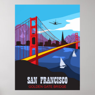 San Francisco, Golden Gate Brücke Poster