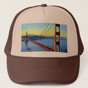 San Francisco - GOLDEN GATE - Brücke Truckerkappe