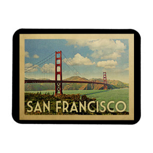San Francisco Golden Gate Brücke Vintage Reise Magnet