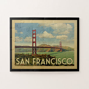 San Francisco Golden Gate Brücke Vintage Reise Puzzle