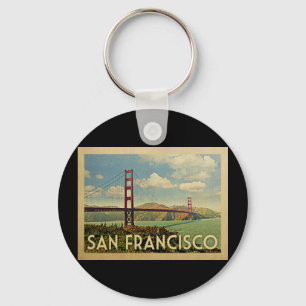 San Francisco Golden Gate Brücke Vintage Reise Schlüsselanhänger