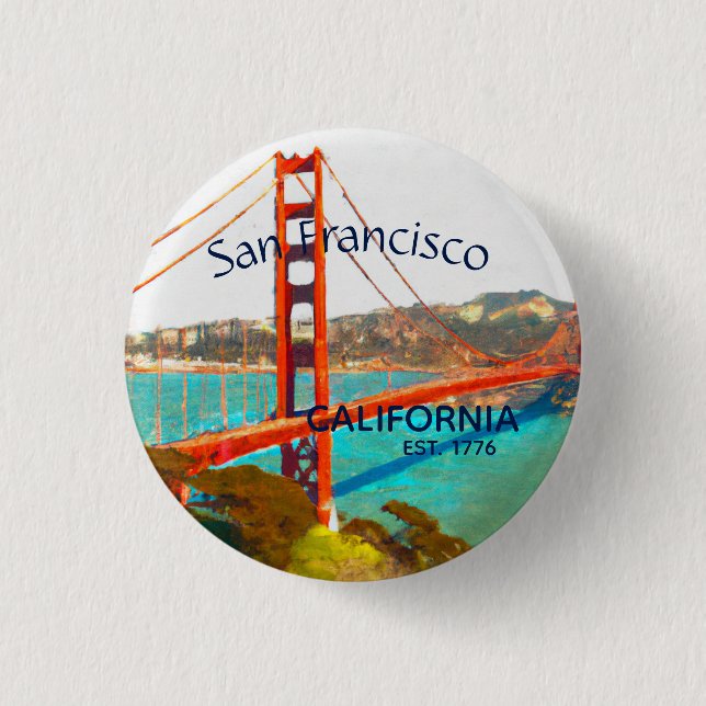 San Francisco Golden Gate Button (Vorderseite)