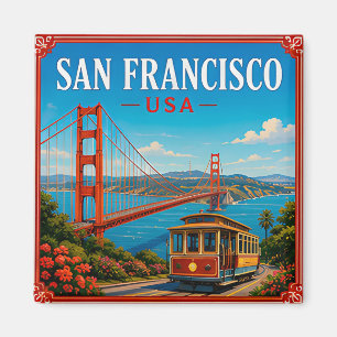 🌉 San Francisco Golden Gate Erinnerung an den Bes Magnet