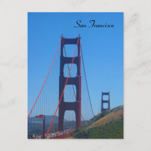 san francisco - golden gate horiz postkarte