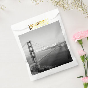 San Francisco Golden Gate Schwarz Weiß Vintage Geschenktütchen