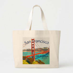 San Francisco Golden Gate Tote Bag Jumbo Stoffbeutel