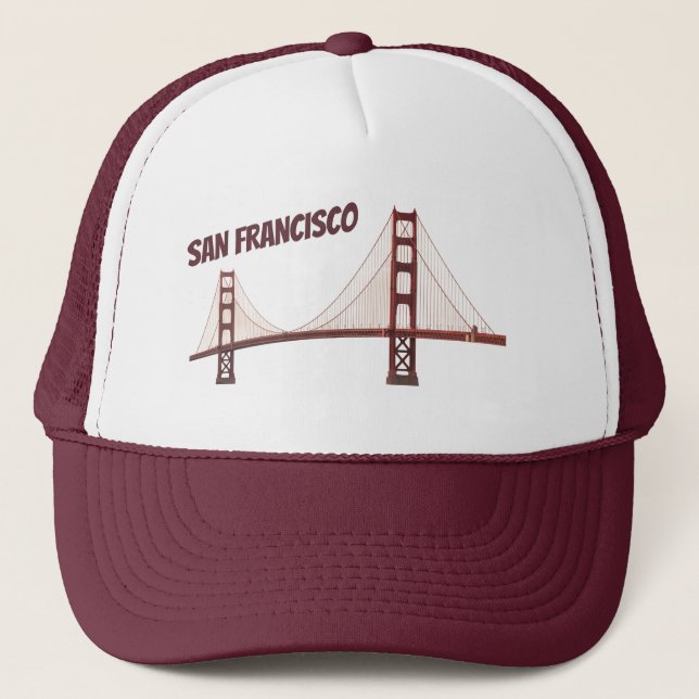 San Francisco Golden Gate. Truckerkappe (Vorderseite)