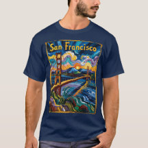 San Francisco Golden Gate Van Gogh Art